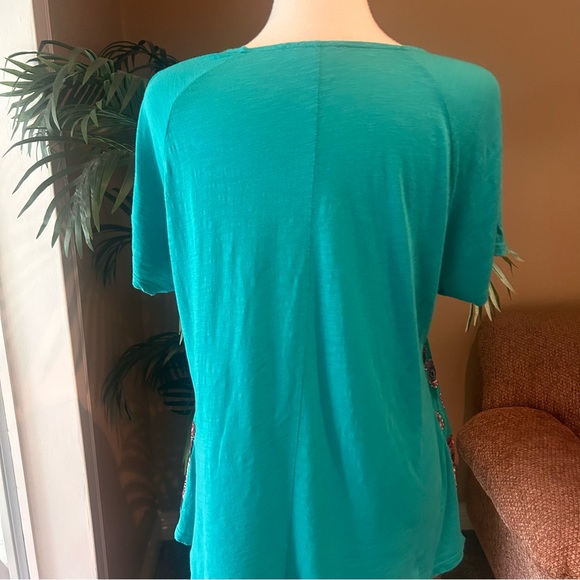 Lucky Brand plus size short sleeve cotton top - Picture 4 of 5